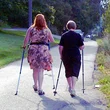 Nordic walking, kifejezetten ajánlott mozgás csontritkulás esetén.