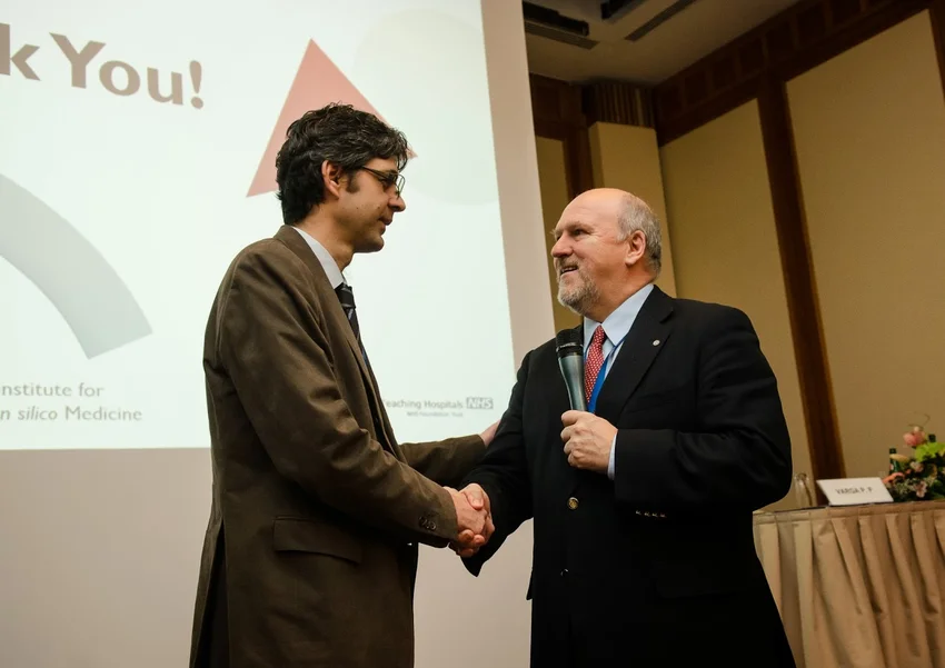 Dr. Varga Péter Pál és Dr. Lazáry Áron a harmadik Bologna-Budapest Spine Meeting elnevezésű kongresszuson.