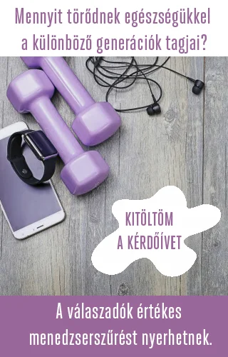 Felhívás a kérdőív kitöltésére. Mennyit törődnek egészségükkel a különböző generációk tagjai témában.