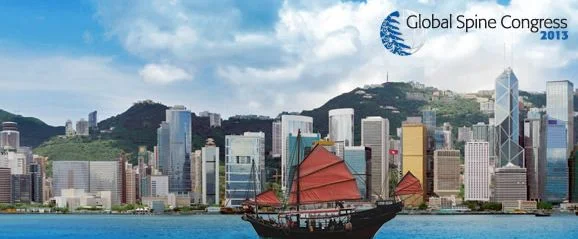 Hong Kong-ban megrendezett Global Spine konferencia logója.