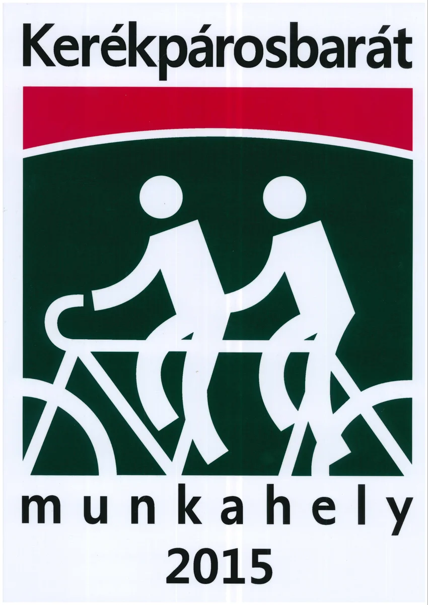 Kerekpárosbarát munkahely logója.