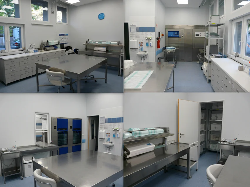 Az Országos Gerincgyógyászati Központ csomagolója és sterilizálója.