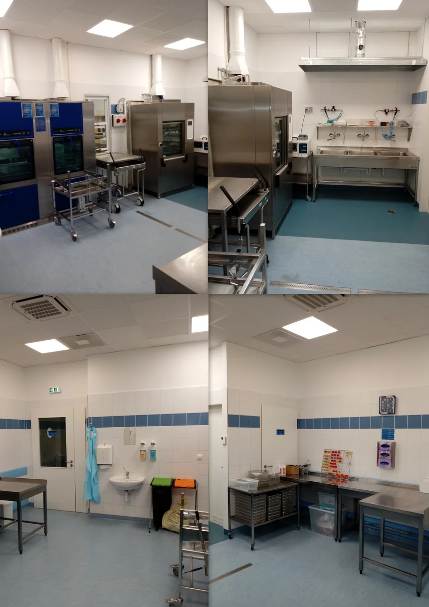 Az Országos Gerincgyógyászati Központ sterilizáló mosogatója.